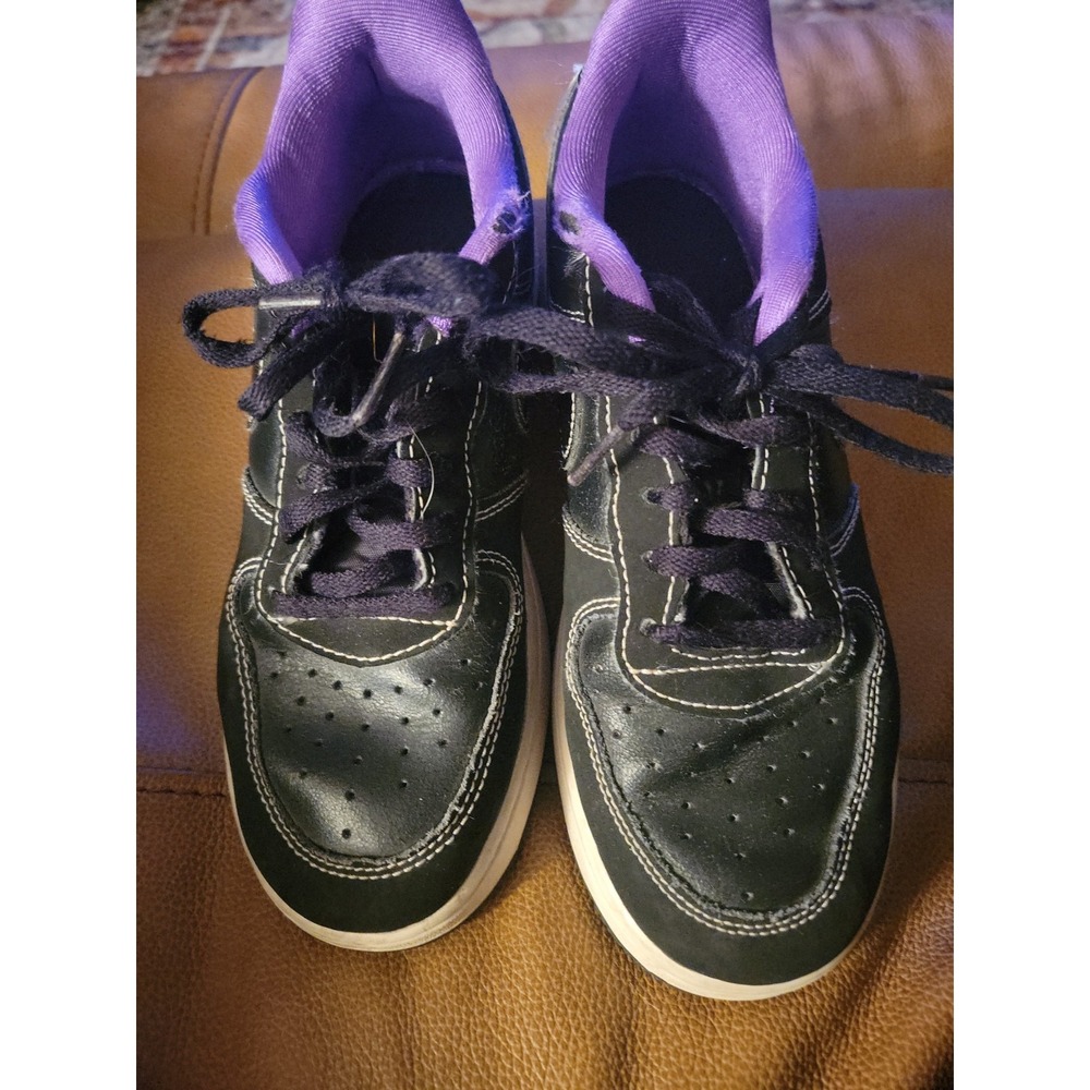 Nike Kids Air Force 1 LV8 Black Purple Shoes Sneaker PS Size 3y Youth DQ0301-001